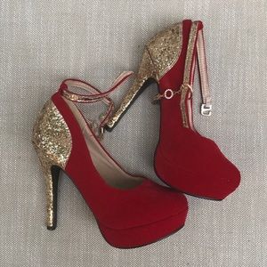 Red Velvet Heels